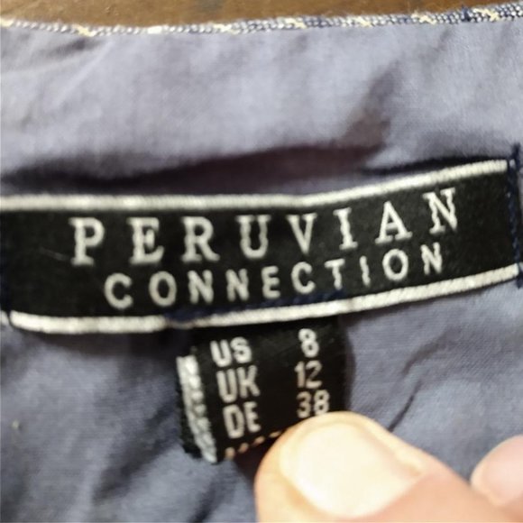 Peruvian Collection Dress Striped- Size  8 - Picture 2 of 8